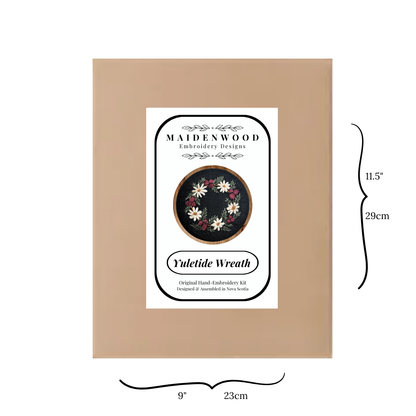 Yuletide Wreath Hand Embroidery Kit