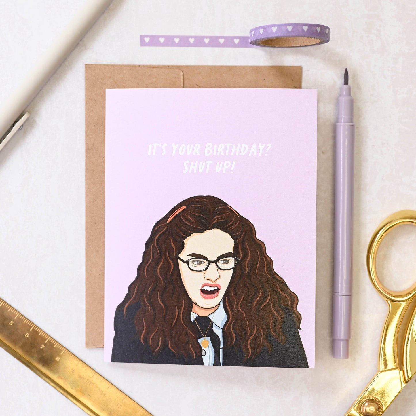 Mia It's Your Birthday? Shut up! - Retro Y2k Princess Pop Culture Birthday Card