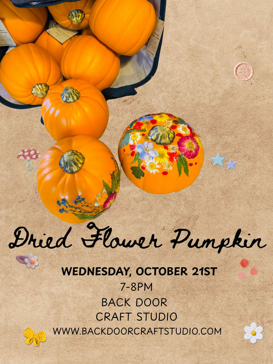 Dried Flower Pumpkin