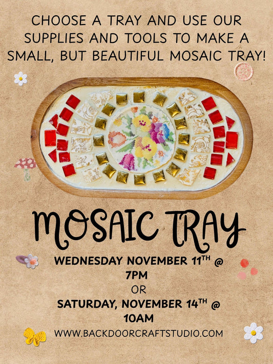 Mosaic Tray Workshop